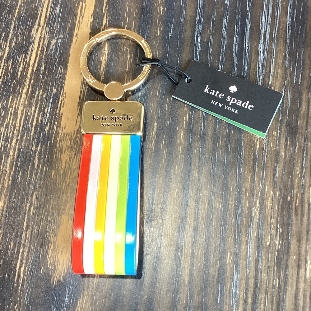 Kate Spade Rainbow Bag Charm Keychain